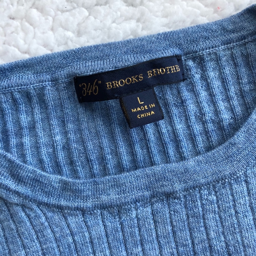 "346" Brooks Brothers Wool Crewneck Sweater - Picture 3 of 4